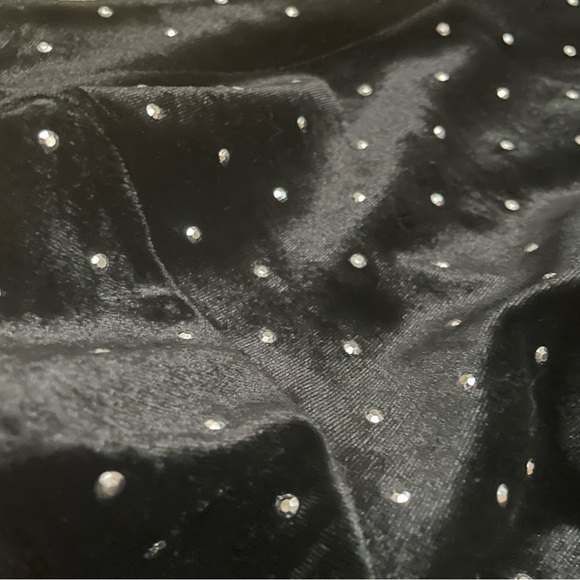 H&M Studded Rhinestone Long Sleeves Short Bodycon Dress Size M - Picture 12 of 13